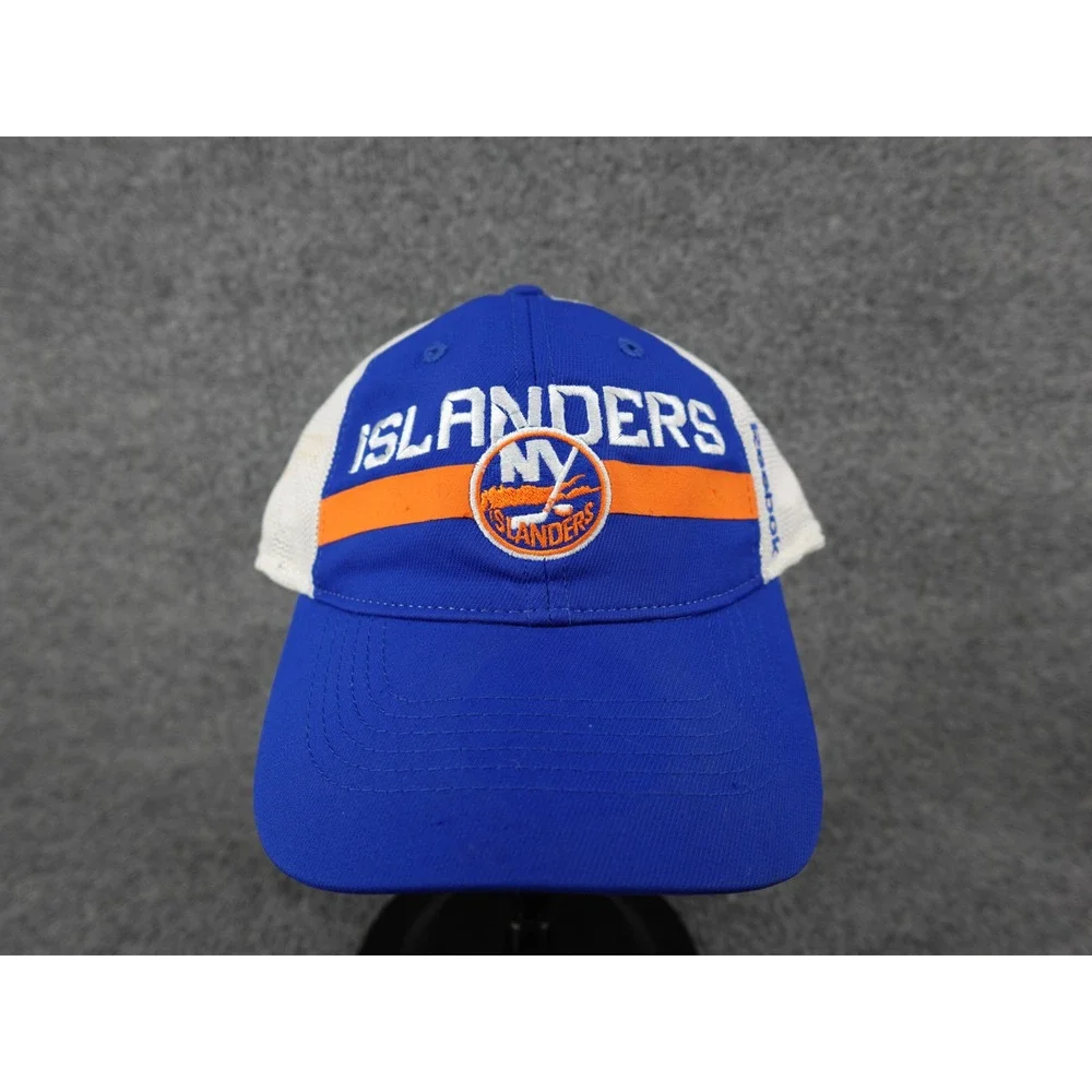 Reebok New York Islanders NHL Center Ice Trucker Hat Mens L/XL Blue‎ EU93Z NWT